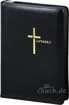 Luther21 Bibel - Großausgabe - Lederfaserstoff - schwarz