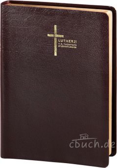 Luther21 - F.C. Thompson Studienausgabe - Großausgabe - Lederfaserstoff bordeaux
