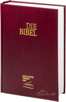 Bibel Schlachter 2000 Taschenausgabe weinrot