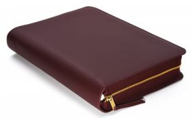 Bibelhülle für MacArthur Studienbibel (Bordeaux-Rot)