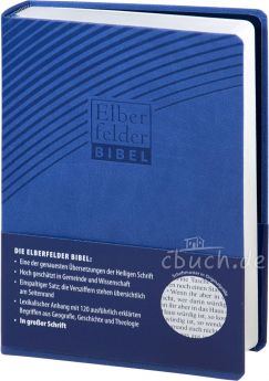 Revidierte Elberfelder Bibel in großer Schrift  - Kunstleder blau