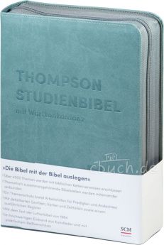 Thompson Studienbibel - italienisches Kunstleder blau