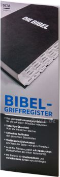 Bibel-Griffregister schwarz inkl. Apokryphen und Anhang für Studienbibeln