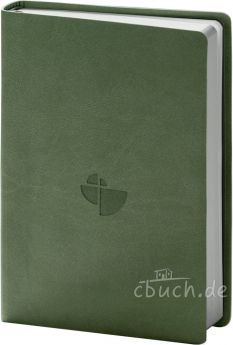 Schlachter 2000 Bibel - Taschenausgabe (oliv, grauer Farbschnitt)