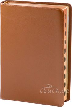 Elberfelder Bibel Edition CSV - Standardausgabe Ziegenleder braun, Rotgoldschnitt, mit Griffregister