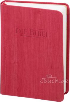 Elberfelder Bibel Edition CSV - Taschenbibel, größere Ausgabe, rot Holzoptik