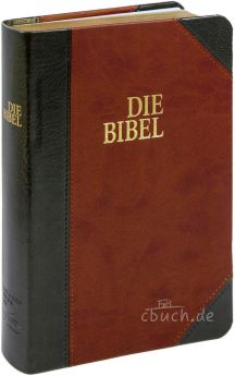 Schlachter 2000 Bibel Taschenausgabe Duotone grau/braun GS