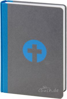 Bibel Schlachter 2000 Taschenausgabe grau/blau