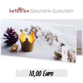 Betanien Geschenk-Gutschein im Wert von 10 Euro (Weihnachts-Karte)