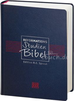 Reformations-Studien-Bibel 2017 - Rindspaltleder blau