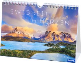 Ewigkeit in Herzen 2022 - Panorama-Postkartenkalender