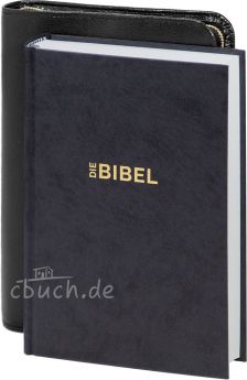 Schlachter 2000 Taschenausgabe schwarz mit Bibelhülle Rindleder-Smart (schwarz)