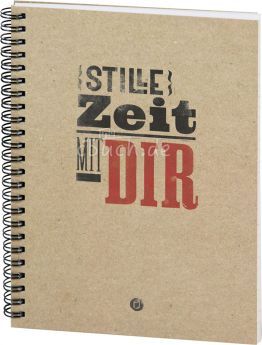 Stille Zeit mit Dir - Notizbuch - Motiv "Plakatschrift" 
